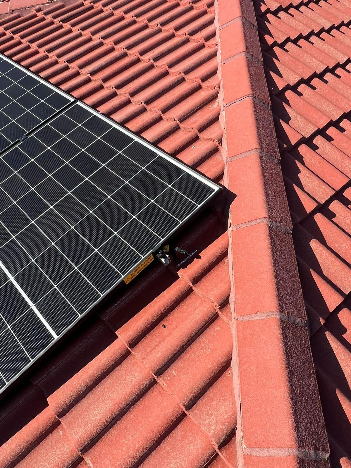 Solar panels installed on Australian home
